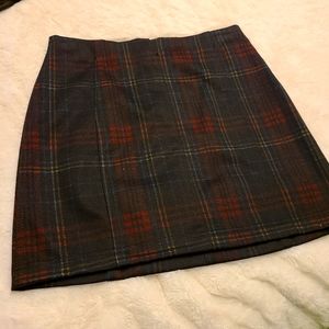 Small plaid skirt
